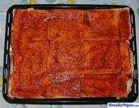pan de molde con ketchup